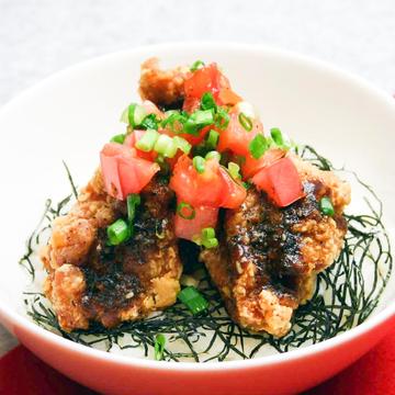 黒ごま味噌唐揚げ丼(ハーフ)