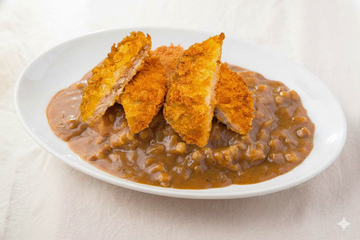 大きなヒレカツカレー