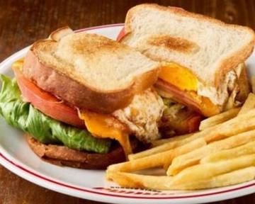 GRILLED HAM EGG CHEESE SANDWICh