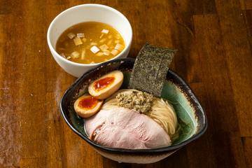 (スープ割付き)味玉貝節昆布水つけそば(潮)