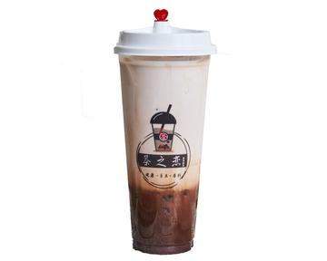 ココアミルクティー(黒糖タピオカなし)  Cocoa Milk Tea (Without Brown Sugar Tapioca Pearls)