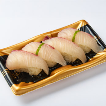 かんぱちにぎり 4-piece set of greater amberjack
