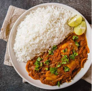 Fish Curry ＆ Basmati Rice フィッシュカレー＆バスマティライス