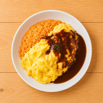 カスタマイズデミグラスオムライス Customized Demi-Glace Omelet Rice