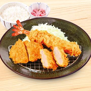 熟成ヒレと大海老フライ弁当 　Aged Pork Fillet Cutlet + Large Fried Shrimp Combo Meal