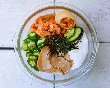 ねばとろ盛岡冷麺 cold noodle with okura ＆ tororo