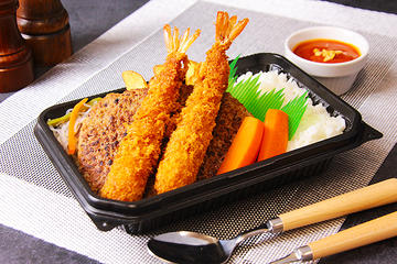 BIGハンバーグ＆エビフライ弁当
