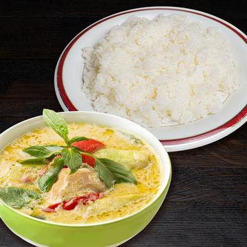 グリーンカレーライスセット Green Curry with Rice Set