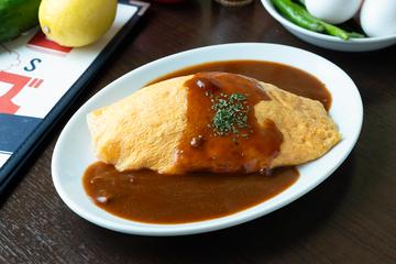 デミオムライス omelette rice with demi-glace sauce