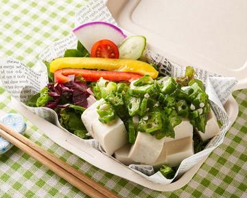 HG選べるドレッシング豆腐とおくらの10種野菜サラダ