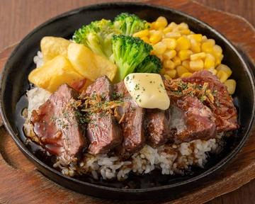 (トリュフ醤油)ステーキオーバーライス