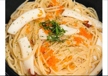ヤリイカの和風パスタ～とびっこぶっかけ～