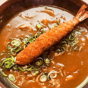 海老フライカレーうどん