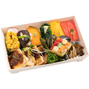寿司と豆腐ステーキ弁当