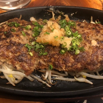 ピリ辛おろしポン酢牛タンバーグ