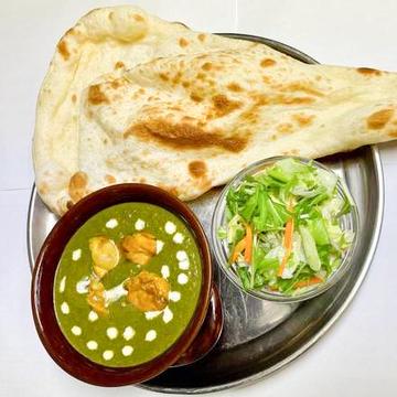 ほうれん草チキンカレーセット Saag Chicken Curry Set