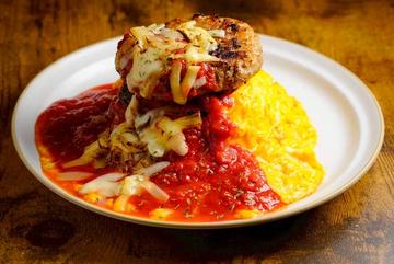 【人気No.2】 トマトハンバーグチーズオムライス
