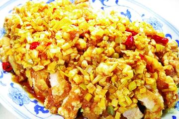 鶏の唐揚げ中華甘酢ソースかけ
