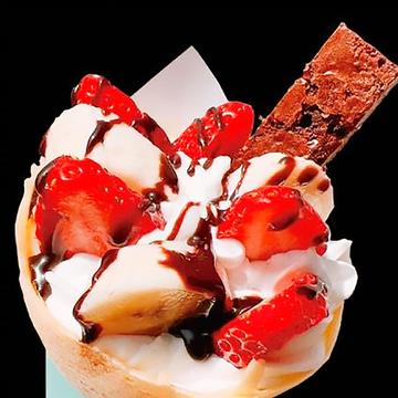 ストロベリーバナナチョコケーキ