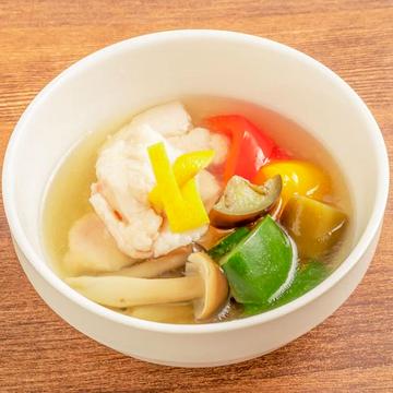 鶏だし日替わりスープ(鶏おこわセット)