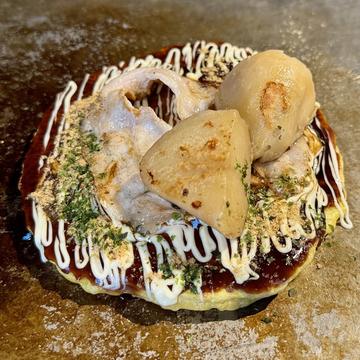 お好み焼き 豚イモ玉