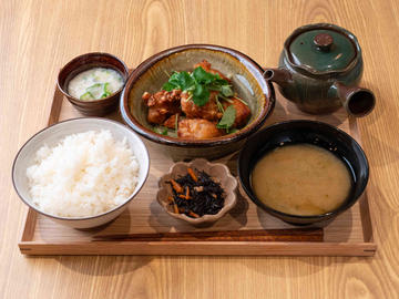唐揚げの揚げ浸し定食