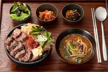 韓国サムギョプサル風ハラミステーキ丼定食(100g) Samgyeopsal Harami Steak Korean Bowl Set Meal