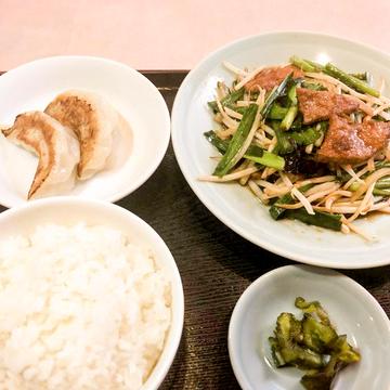 ニラレバ定食