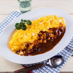 チキンデミソースオムライス