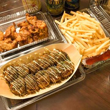 たこ焼き 唐揚げ ポテト Takoyaki Fried Chicken Potato