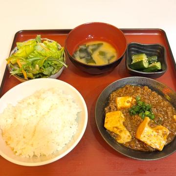 牛タン麻婆定食(ご飯大盛)