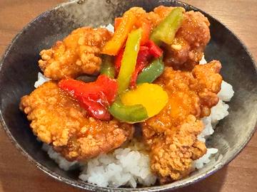 甘酢あんかけ唐揚丼