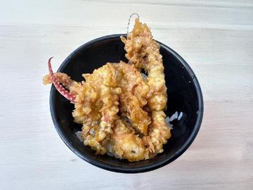 ミニイカゲソ天丼