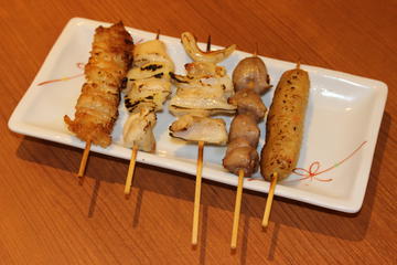 焼き鳥五本盛合せ