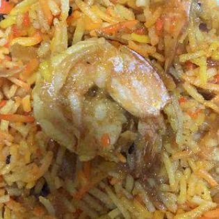 Prawn biriyani エビ ビリヤニ