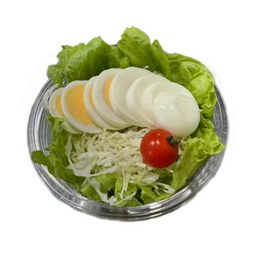 ゆで卵スライスサラダ