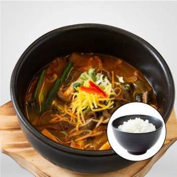 ユッケジャン(おかず3品・ライス付き)