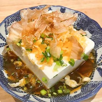 そば屋のたぬき冷奴