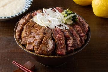 厚切り牛タン＆ハラミの相盛り丼 Thick Beef Tongue ＆ Harami Bowl