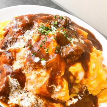 洋食屋さんのオムライス ハヤシライスソース