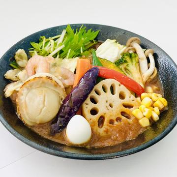 シーフードと14種の野菜カレー