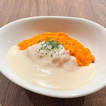 【ホワイトソース】チキンオムライス