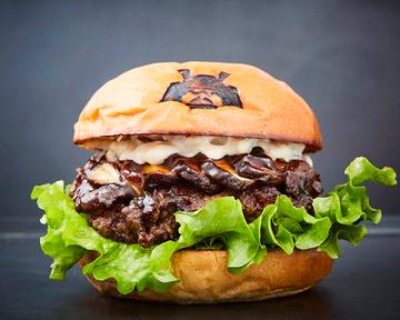 テリヤキバーガー(照り焼きソースと原木椎茸)Teriyaki Burger