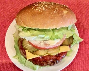 自家製ひき肉のBIGチーズバーガー Big cheeseburger Halal