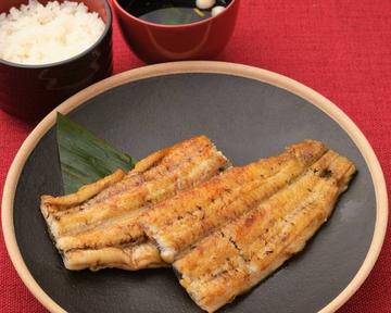 白焼定食 亀 (一尾) 吸い物付