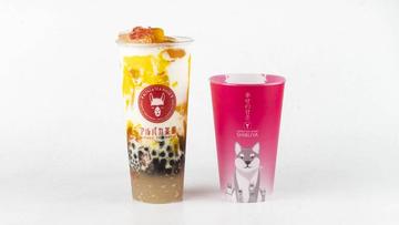 人工甘味料なし！クラウンポメいりマンゴーミルク芒果西米牛Sago Pearl Mango Milk