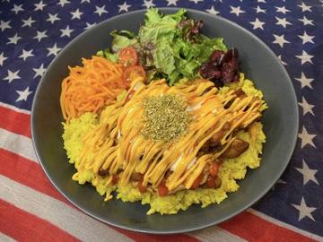 【New York Cheese】チキンオーバーライス(もも)withチーズ Chicken Over Rice (Thigh) with Cheese