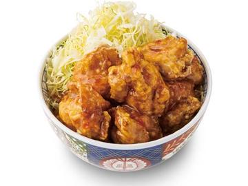 チリソースから揚げ丼〈並〉Chili Sauce Fried Chicken Bowl