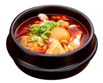 純豆腐チゲ(ライス＆おかず1点セット) Tofu Korean Stew (With Rice)