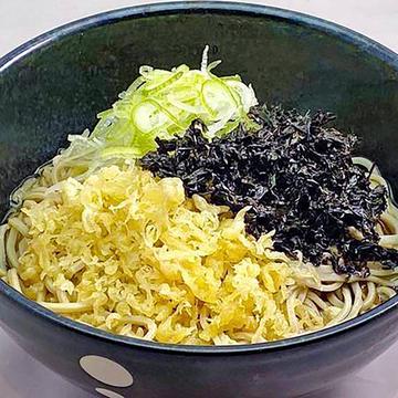 冷し)ばら海苔たぬきそば